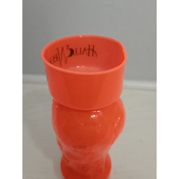 Cedar Point Halloweekends Orange Skull Plastic Cup - NO Straw - Picture 8 of 9